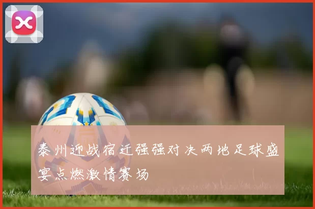 泰州迎战宿迁强强对决两地足球盛宴点燃激情赛场